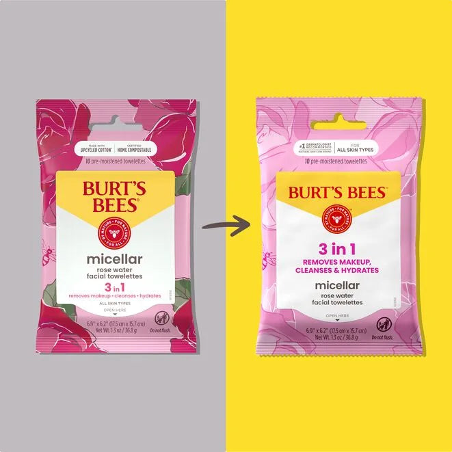 Micellar Makeup Removing Towelettes - Rose-10 count