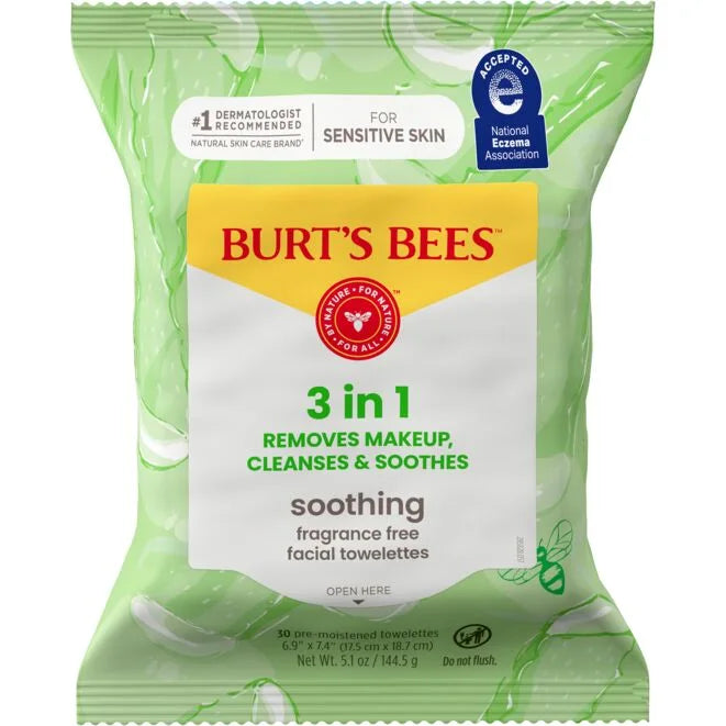 Sensitive Facial Cleansing Towelettes with Aloe Vera-10 count