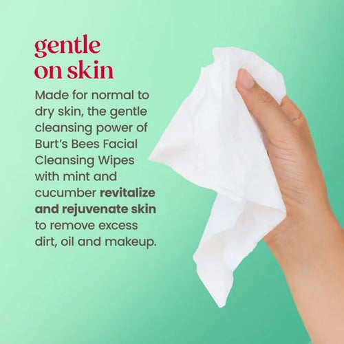 Facial Cleansing Towelettes - Cucumber & Mint-30 count