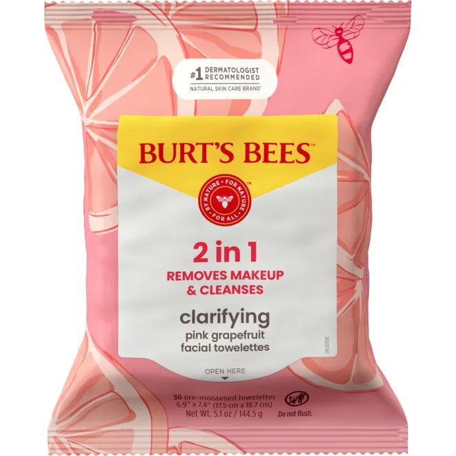 Facial Cleansing Towelettes - Pink Grapefruit-30 count