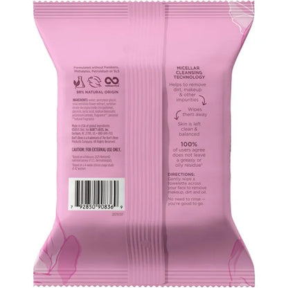 Micellar Makeup Removing Towelettes - Rose-10 count