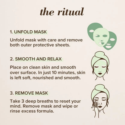 Detoxifying Biocellulose Gel Mask with Charcoal & Green Tea