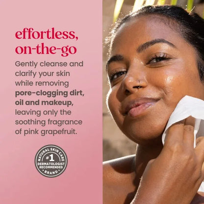 Facial Cleansing Towelettes - Pink Grapefruit-30 count
