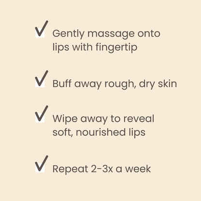 Conditioning Coffee Grounds Lip Scrub