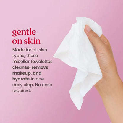 Micellar Makeup Removing Towelettes - Rose-10 count