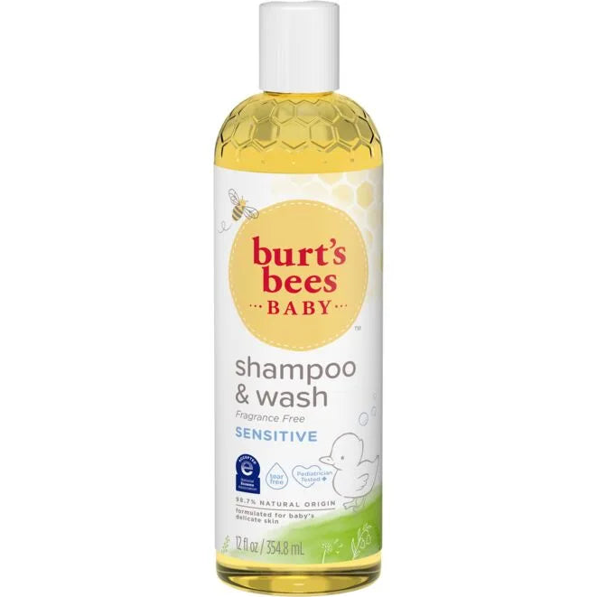 Baby Bee Shampoo & Wash - Fragrance Free-12 fl oz
