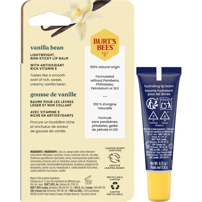 Hydrating Lip Balm Beeswax 2-pack stick and squeeze