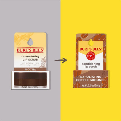 Conditioning Coffee Grounds Lip Scrub