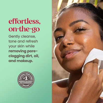 Facial Cleansing Towelettes - Cucumber & Mint-30 count