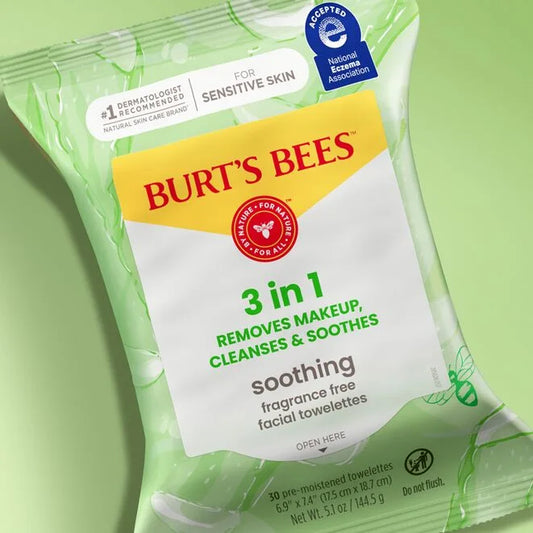 Sensitive Facial Cleansing Towelettes with Aloe Vera-10 count