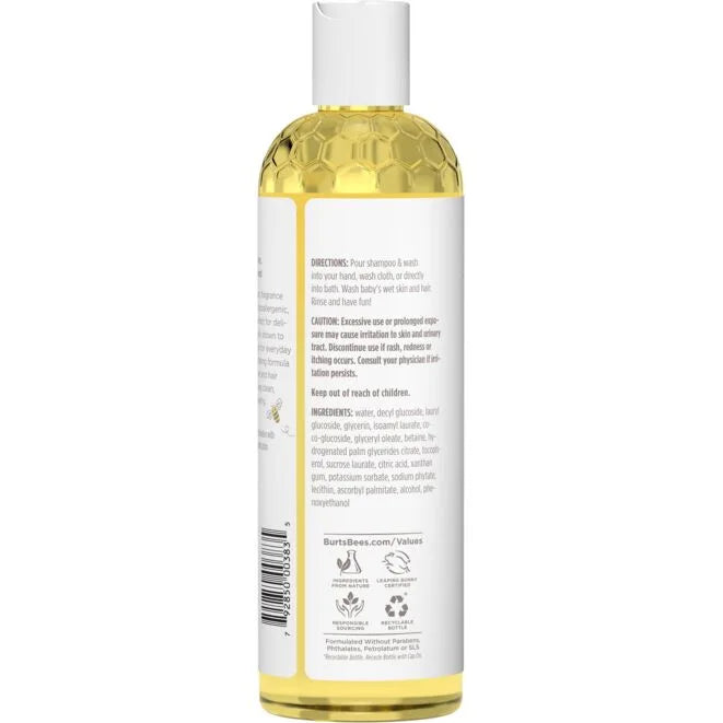 Baby Bee Shampoo & Wash - Fragrance Free-12 fl oz
