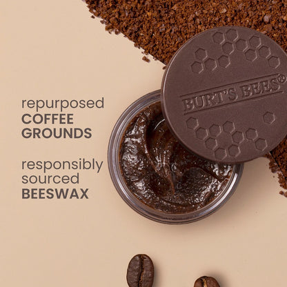 Conditioning Coffee Grounds Lip Scrub