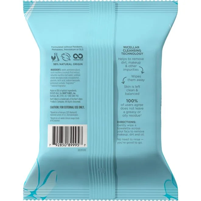 Micellar Makeup Removing Towelettes with Coconut & Lotus-10 count