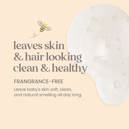 Baby Bee Shampoo & Wash - Fragrance Free-12 fl oz