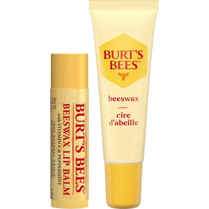 Hydrating Lip Balm Beeswax 2-pack stick and squeeze