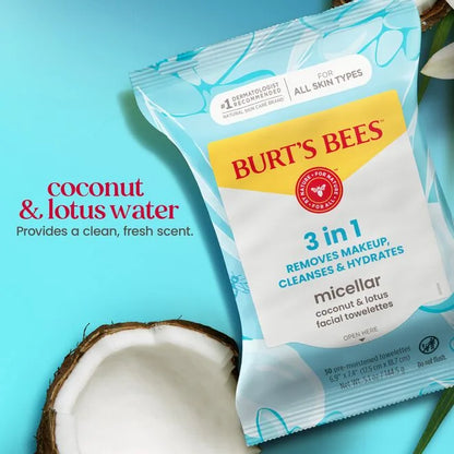 Micellar Makeup Removing Towelettes with Coconut & Lotus-10 count