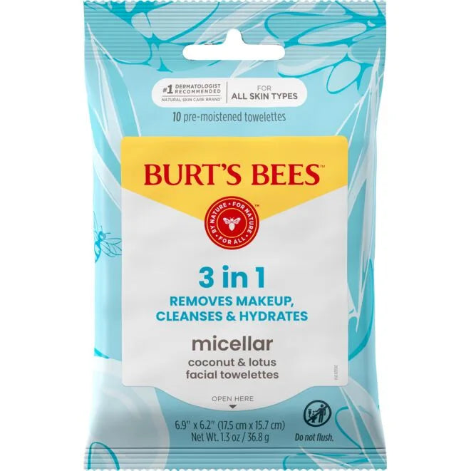 Micellar Makeup Removing Towelettes with Coconut & Lotus-10 count