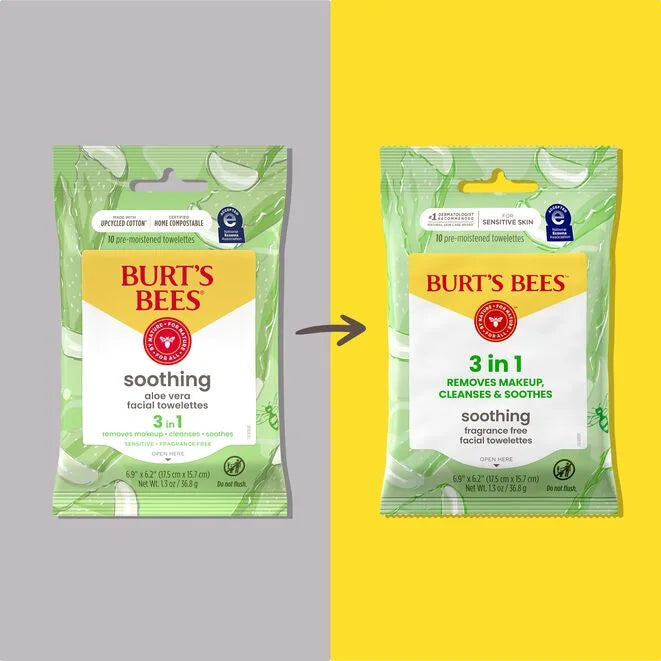 Sensitive Facial Cleansing Towelettes with Aloe Vera-10 count
