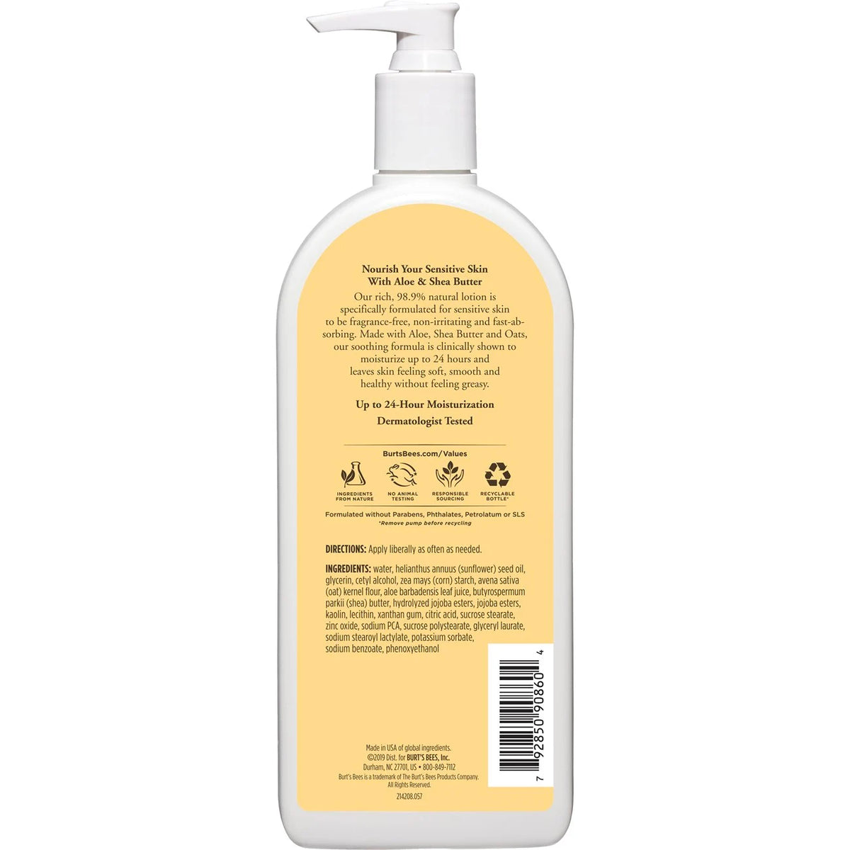 Sensitive Aloe & Shea Butter Body Lotion-6 oz