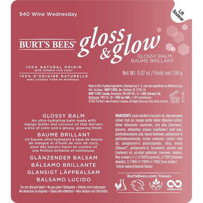 Gloss & Glow Glossy Balm-Wine Wednesday