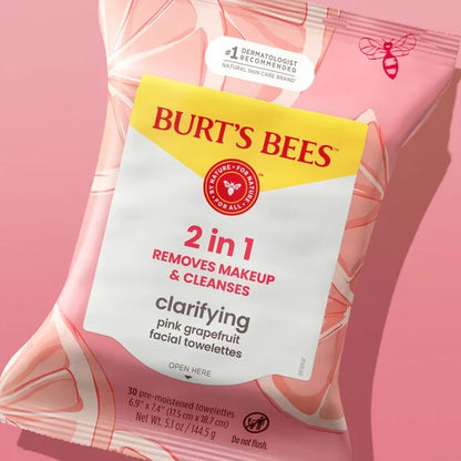 Facial Cleansing Towelettes - Pink Grapefruit-30 count